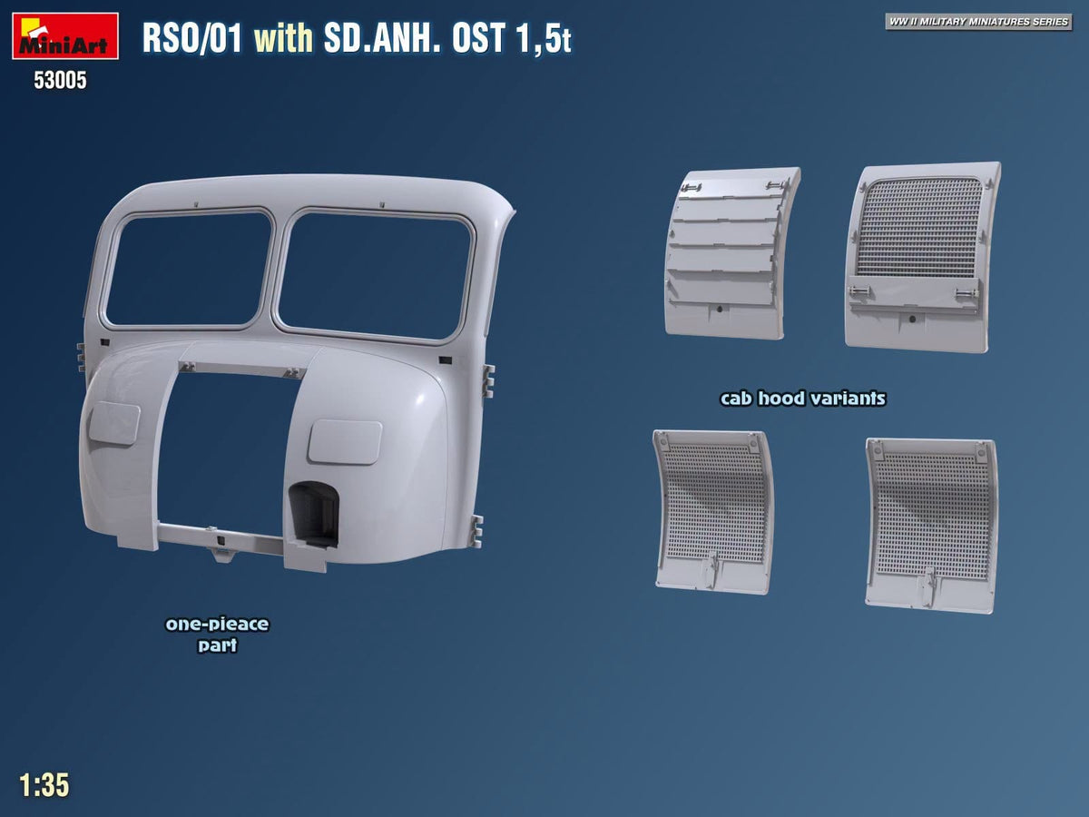 510 - Miniart - 53005 - Steyr RSO/01 with Sd.Anh. Ost 1.5t Trailer - digital model
