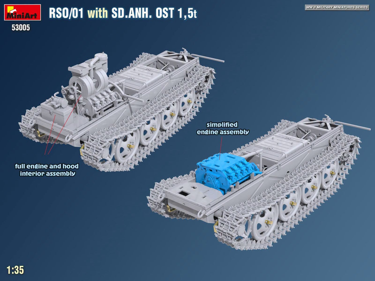 509 - Miniart - 53005 - Steyr RSO/01 with Sd.Anh. Ost 1.5t Trailer - digital model