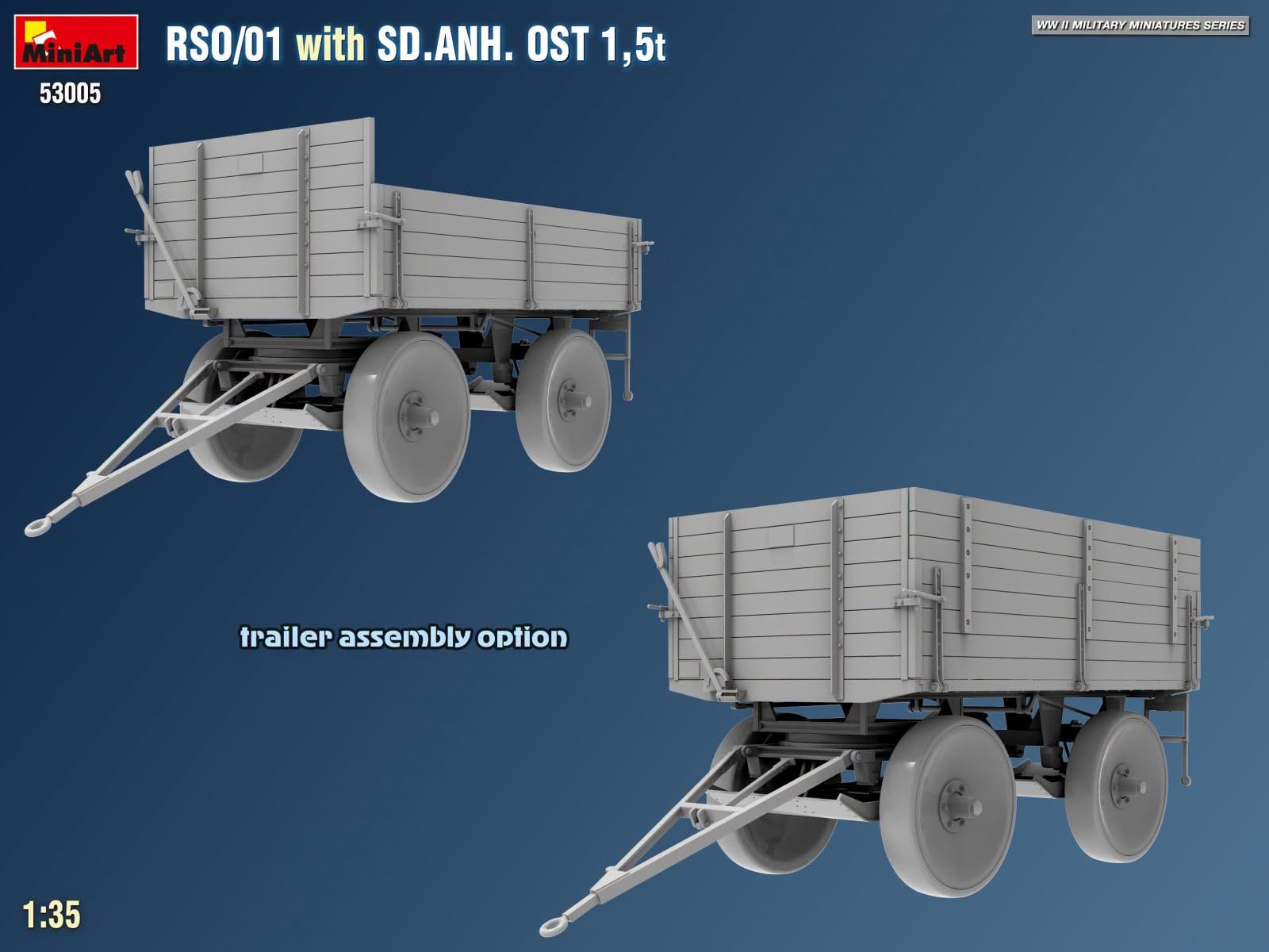 Miniart - 53005 - Steyr RSO/01 with Sd.Anh. Ost 1.5t Trailer - digital model