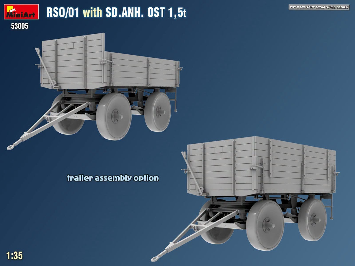 520 - Miniart - 53005 - Steyr RSO/01 with Sd.Anh. Ost 1.5t Trailer - digital model