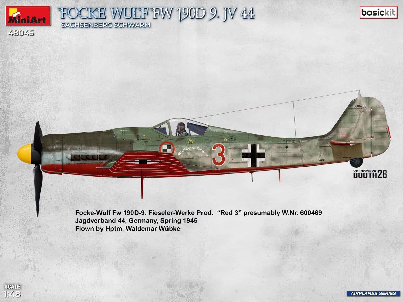 Miniart - 48045 - Focke-Wulf Fw 190 D-9 ‘JV. 44 - Sachsenberg Schwarm’ - paint schemes