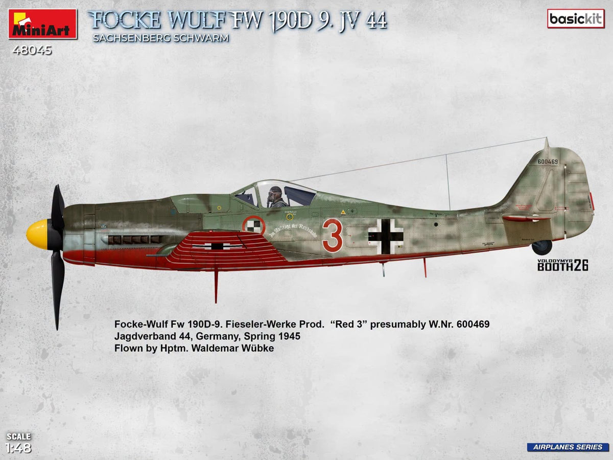 300 - Miniart - 48045 - Focke-Wulf Fw 190 D-9 ‘JV. 44 - Sachsenberg Schwarm’ - paint schemes