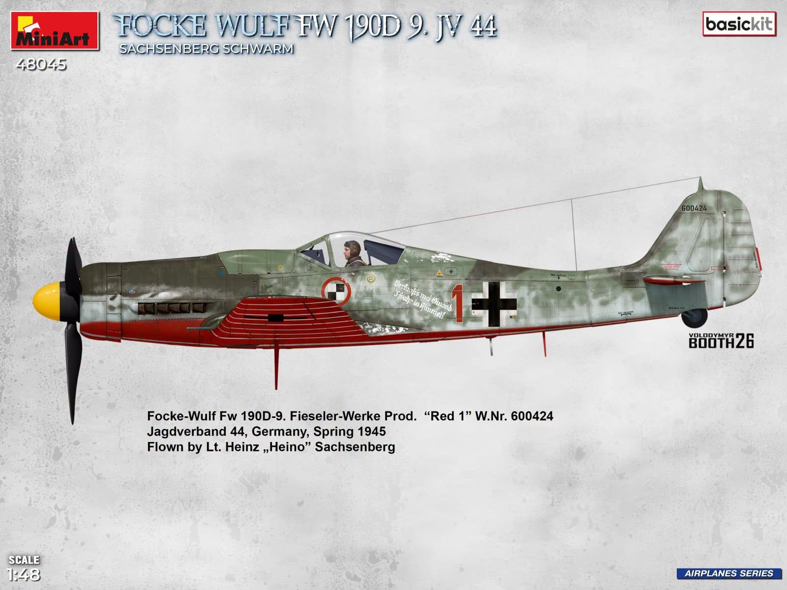 Miniart - 48045 - Focke-Wulf Fw 190 D-9 ‘JV. 44 - Sachsenberg Schwarm’ - paint schemes