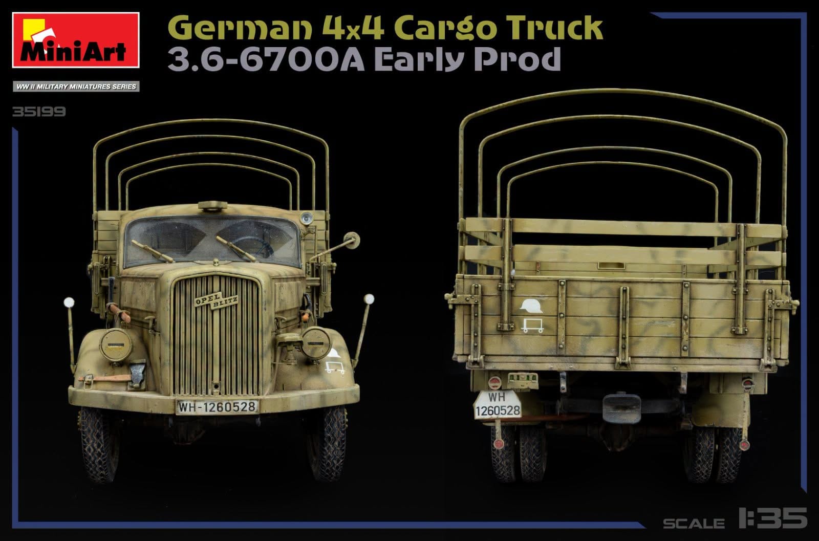 Miniart - 35199 - Opel Blitz 3.6-6700 A (early) - painted model