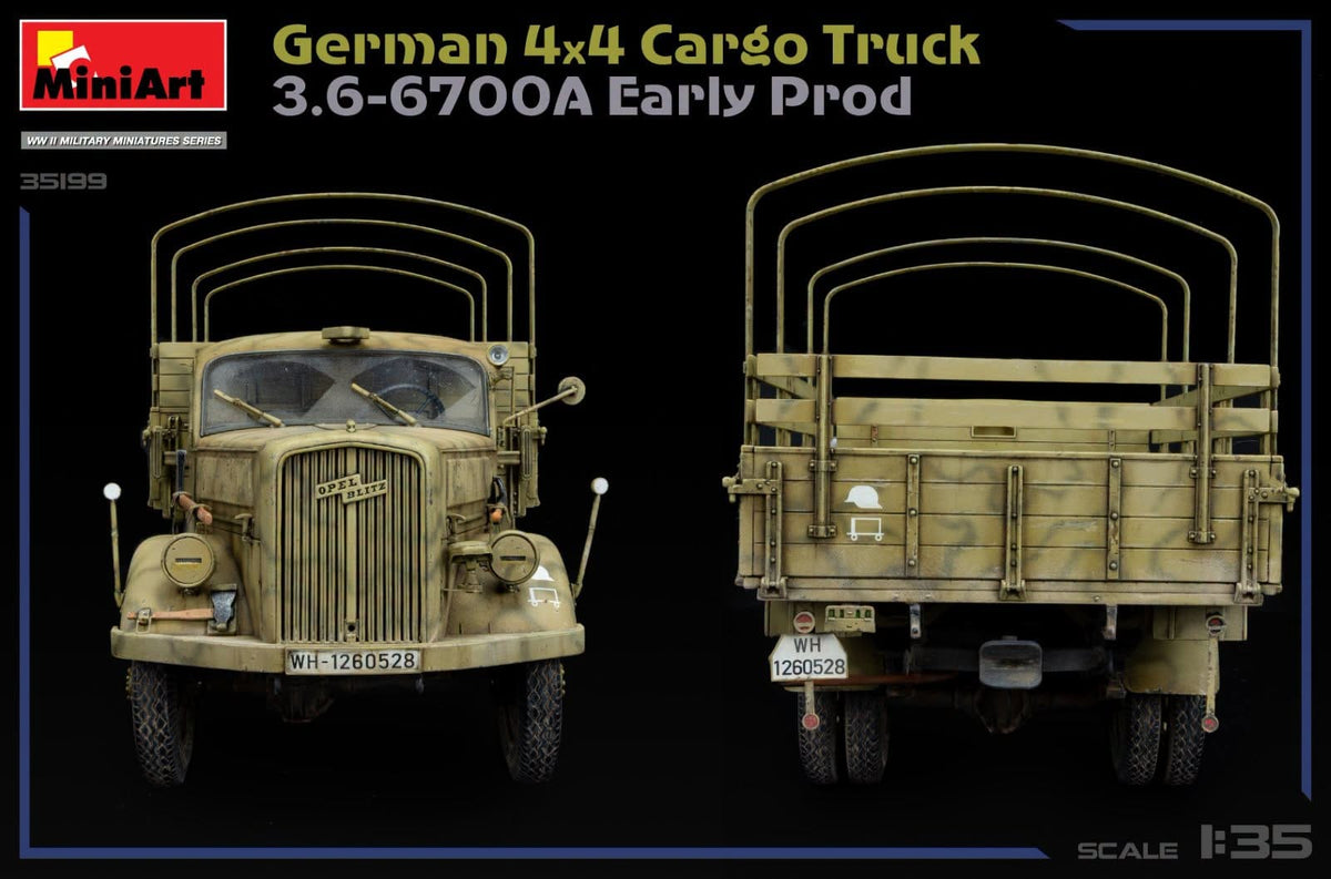 711 - Miniart - 35199 - Opel Blitz 3.6-6700 A (early) - painted model