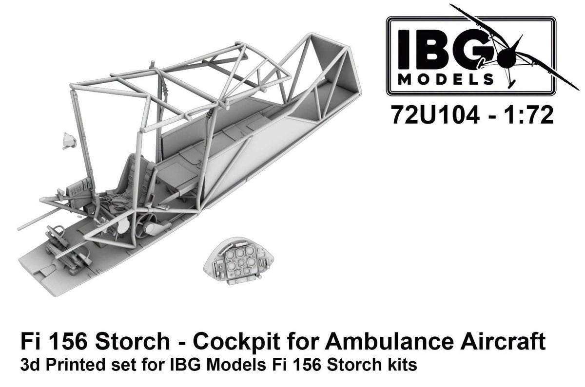 010 - IBG - 72U104 - Fieseler Fi 156 D-1 Storch Cockpit Structure Insert - primary image