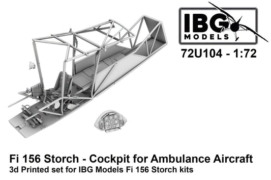 010 - IBG - 72U104 - Fieseler Fi 156 D-1 Storch Cockpit Structure Insert - primary image