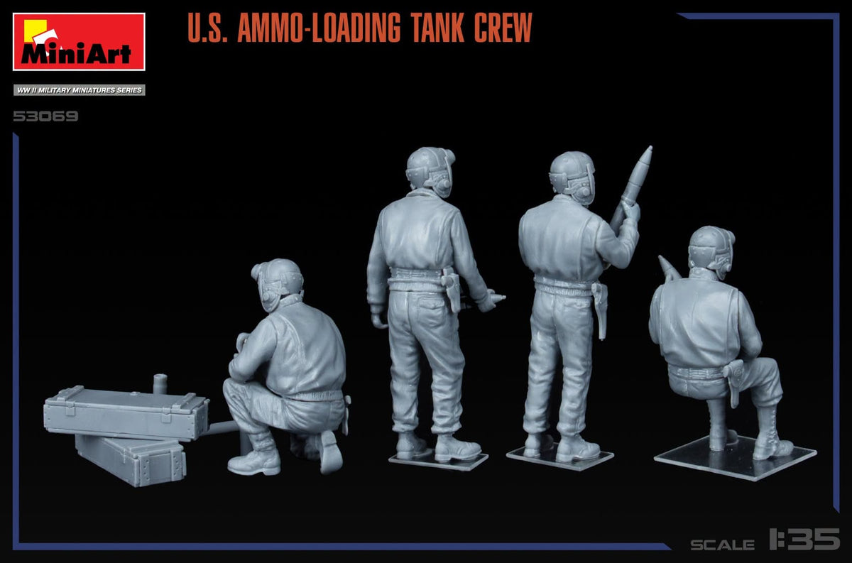 602 - Miniart - 53069 - United States Tank Crew Loading Ammunition - unpainted model