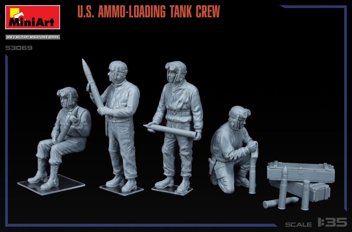 603 - Miniart - 53069 - United States Tank Crew Loading Ammunition - unpainted model