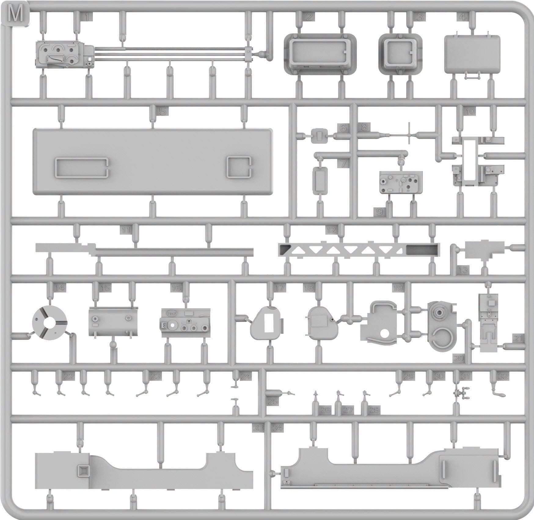 Miniart - 38101 - Mechanical Workshop - sprue