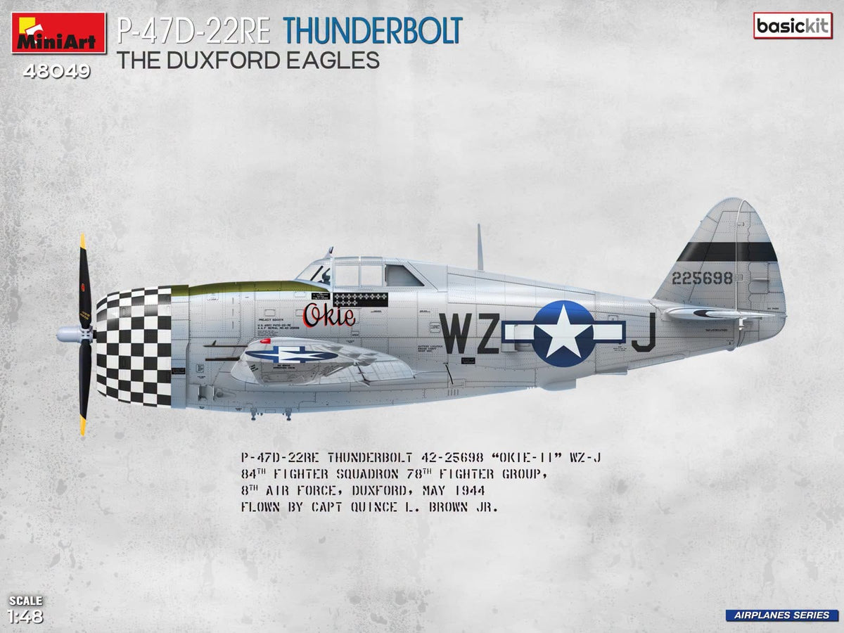 300 - Miniart - 48049 - Republic P-47D-22RE Thunderbolt Razorback ‘The Duxford Eagles’ - paint schemes