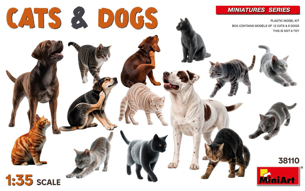 010 - Miniart - 38110 - Cats & Dogs - primary image