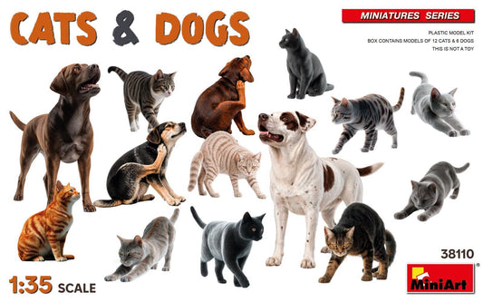 010 - Miniart - 38110 - Cats & Dogs - primary image
