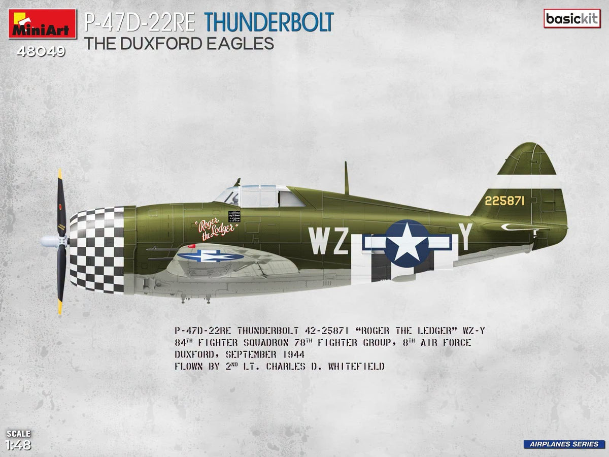 301 - Miniart - 48049 - Republic P-47D-22RE Thunderbolt Razorback ‘The Duxford Eagles’ - paint schemes