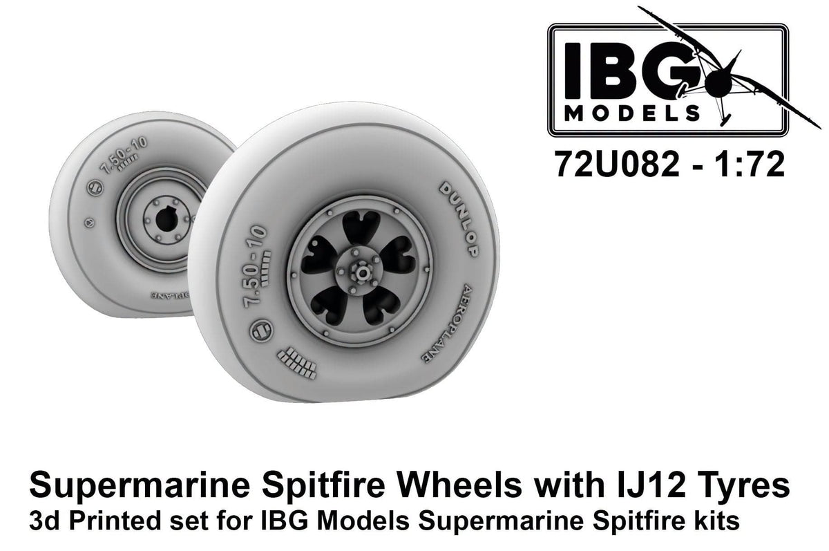 010 - IBG - 72U082 - Supermarine Spitfire Wheels with IJ12 Tyres - primary image