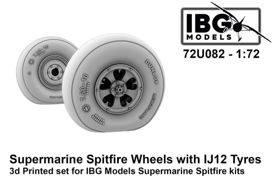 010 - IBG - 72U082 - Supermarine Spitfire Wheels with IJ12 Tyres - primary image