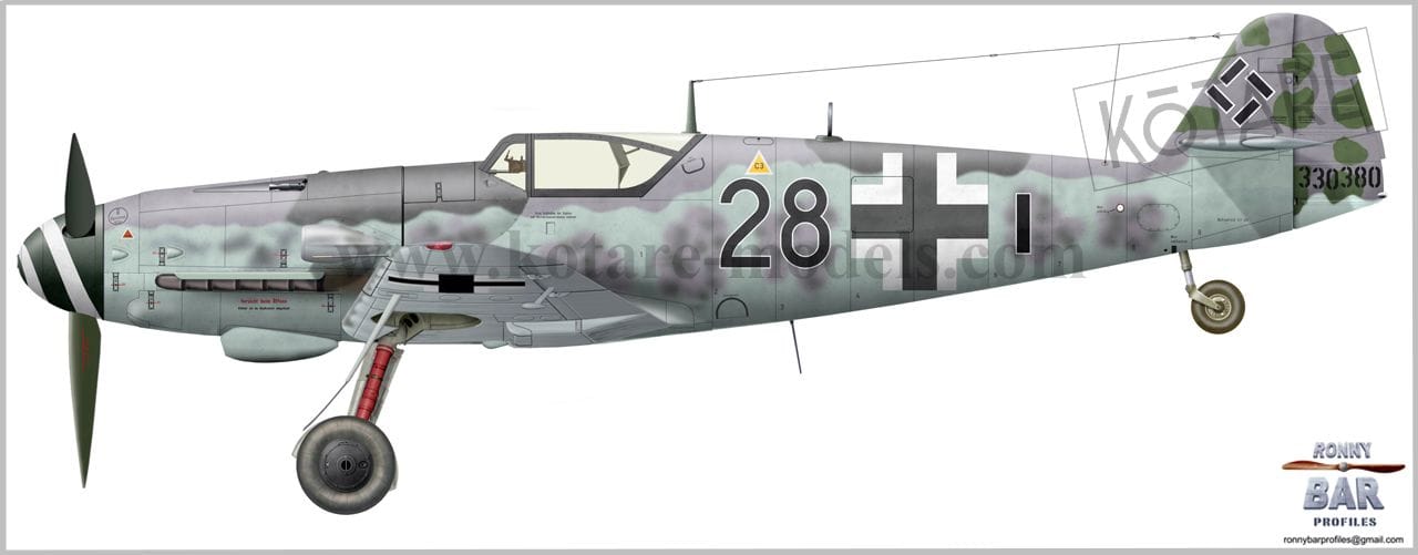 Kotare - 32009 - Messerschmitt Bf 109 K-4 - paint schemes