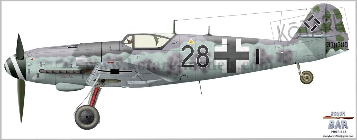 300 - Kotare - 32009 - Messerschmitt Bf 109 K-4 - paint schemes