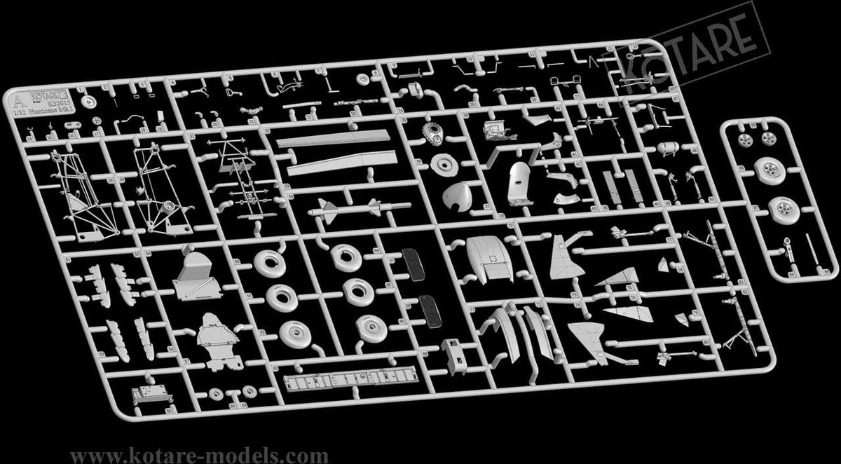 200 - Kotare - 32015 - Hawker Hurricane Mk I (early) - sprue