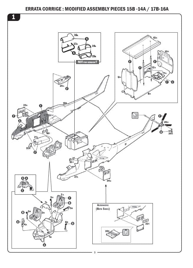Italeri - 1432 - Mil Mi-24P Hind F / Mi-35P Hind E - instructions