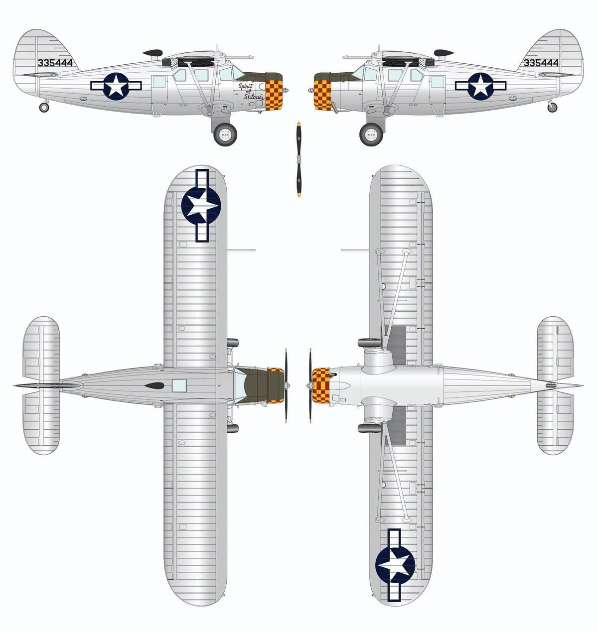 300 - Dora Wings - 72036 - Noorduyn UC-64A Norseman - paint schemes