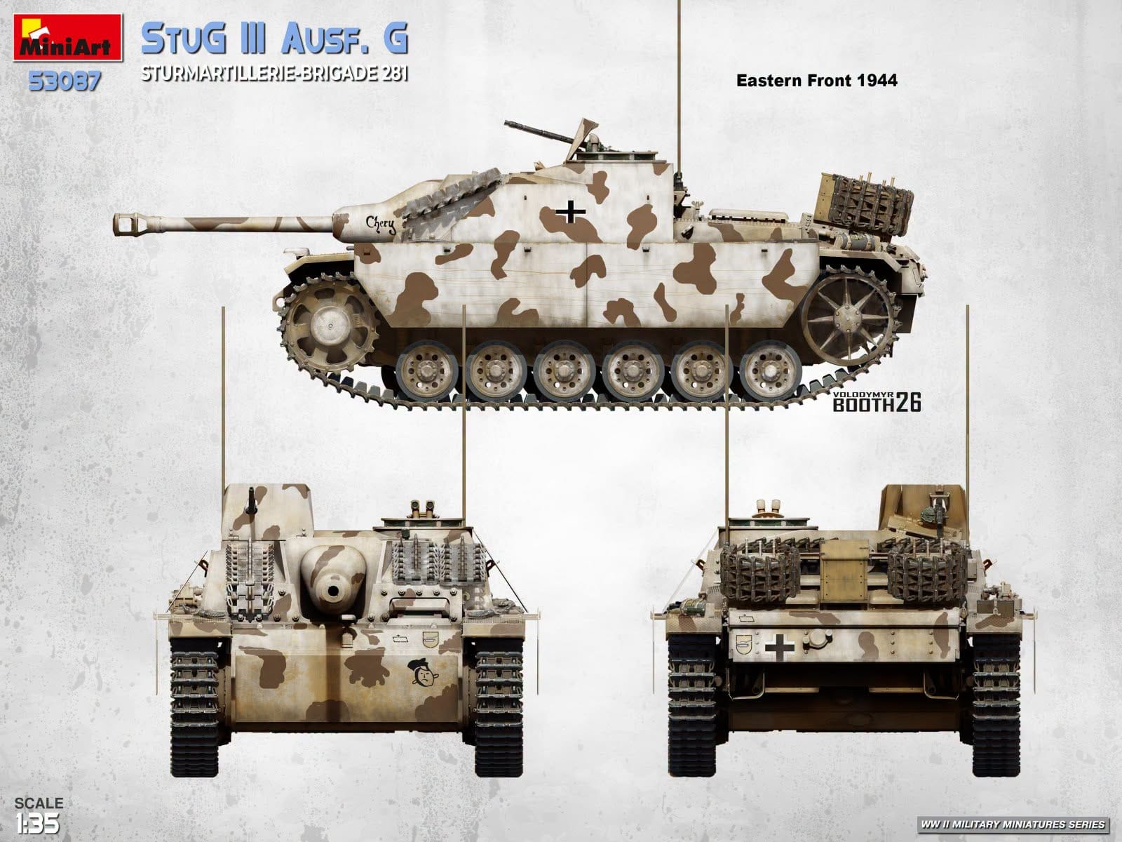 Miniart - 53087 - StuG III Ausf. G (Sturmartillerie-Brigade 281) - paint schemes
