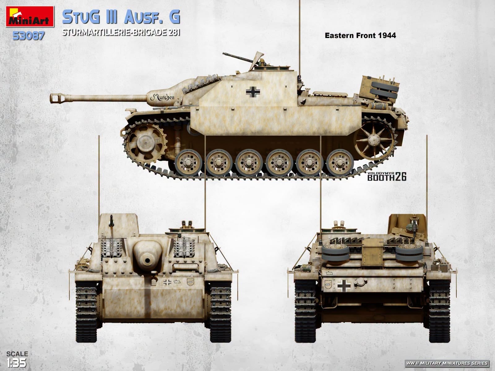 Miniart - 53087 - StuG III Ausf. G (Sturmartillerie-Brigade 281) - paint schemes