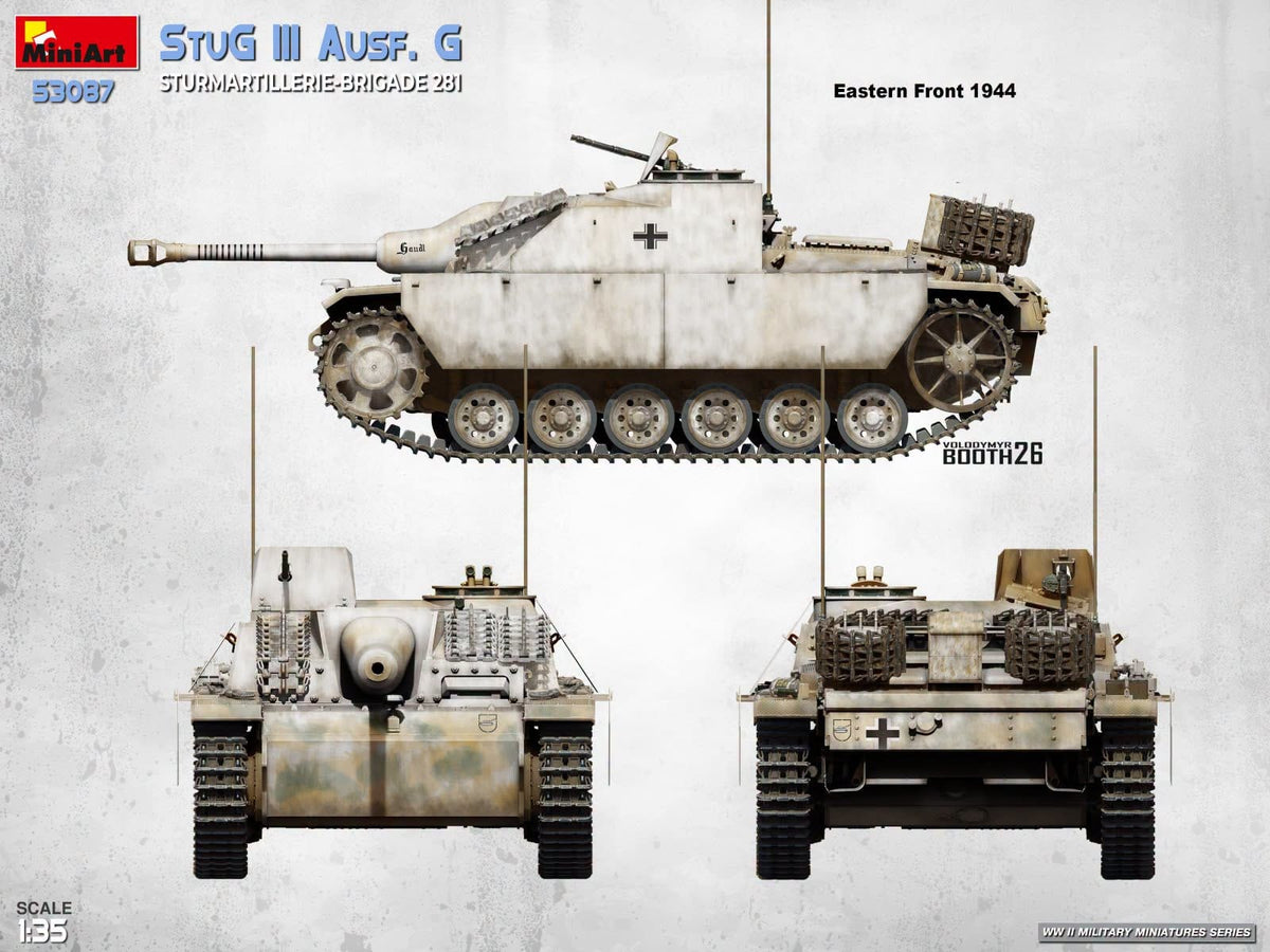 302 - Miniart - 53087 - StuG III Ausf. G (Sturmartillerie-Brigade 281) - paint schemes