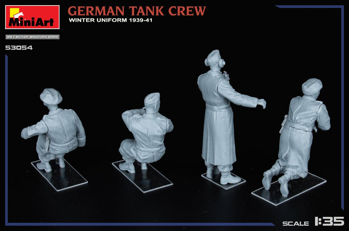 604 - Miniart - 53054 - German Tank Crew (Winter 1939-41) - unpainted model