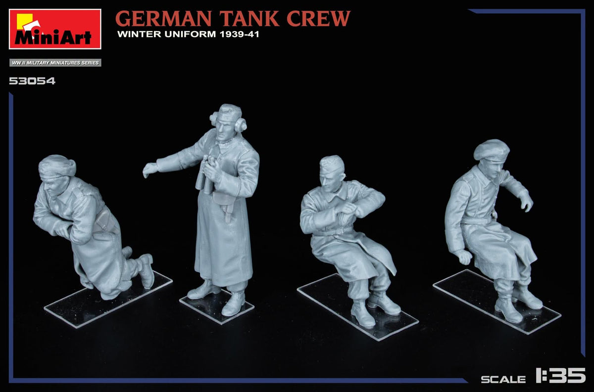 603 - Miniart - 53054 - German Tank Crew (Winter 1939-41) - unpainted model