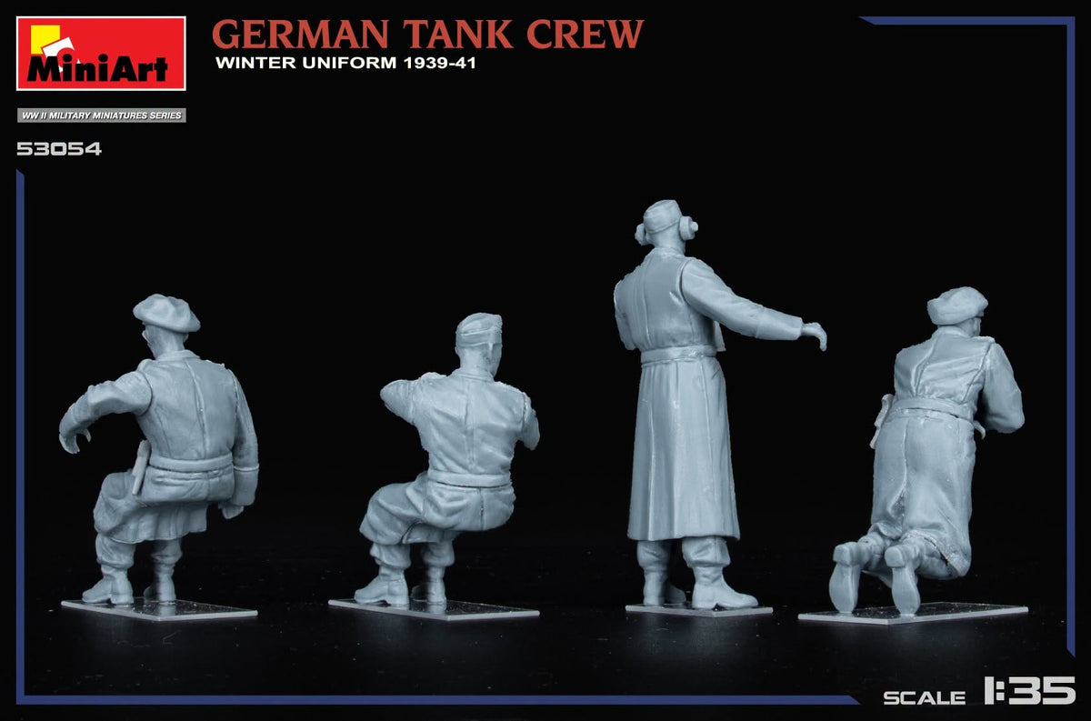 602 - Miniart - 53054 - German Tank Crew (Winter 1939-41) - unpainted model
