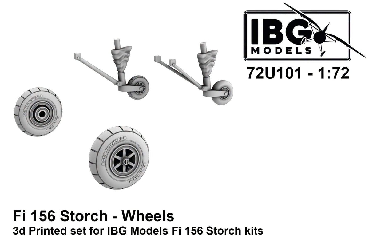010 - IBG - 72U101 - Fieseler Fi 156 Storch Wheels - primary image