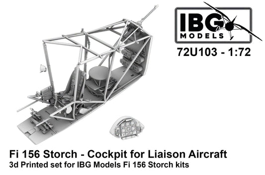 010 - IBG - 72U103 - Fieseler Fi 156 C-2 Storch Cockpit Structure Insert - primary image
