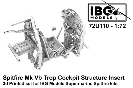 010 - IBG - 72U110 - Supermarine Spitfire Mk Vb Cockpit Structure Insert - primary image