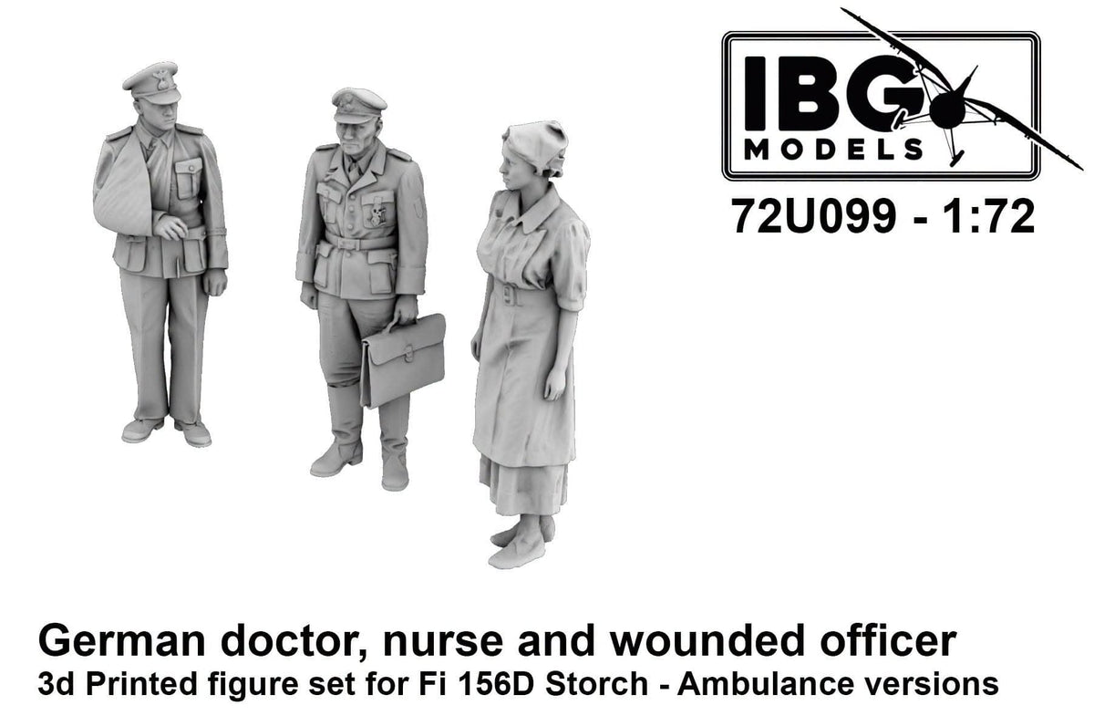 010 - IBG - 72U099 - German Doctor, Nurse and Wounded Officer - primary image