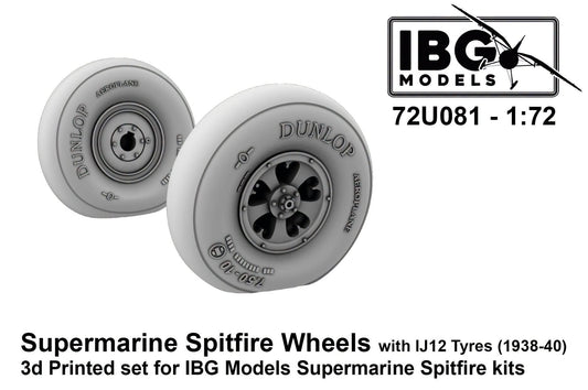 010 - IBG - 72U081 - Supermarine Spitfire Wheels with IJ12 Tyres (1938-40) - primary image