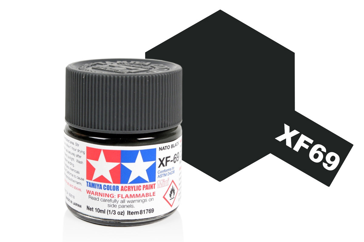 010 - Tamiya Acrylic Mini XF-69 Nato Black - primary image