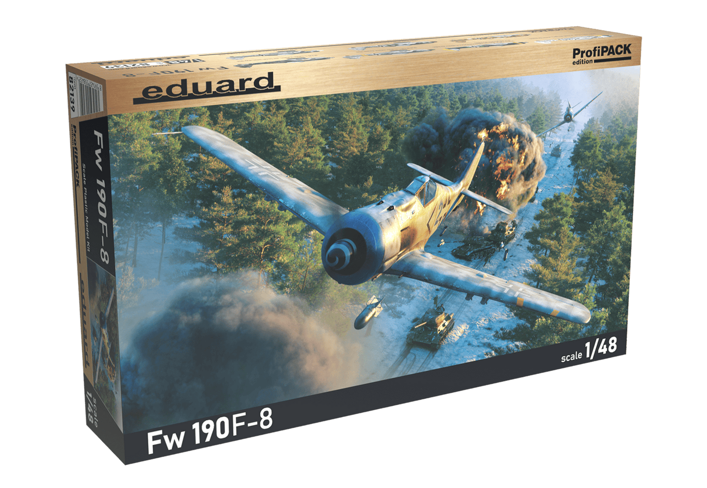 100 - Eduard - 82139 - Focke-Wulf Fw 190 F-8 - box left front angle