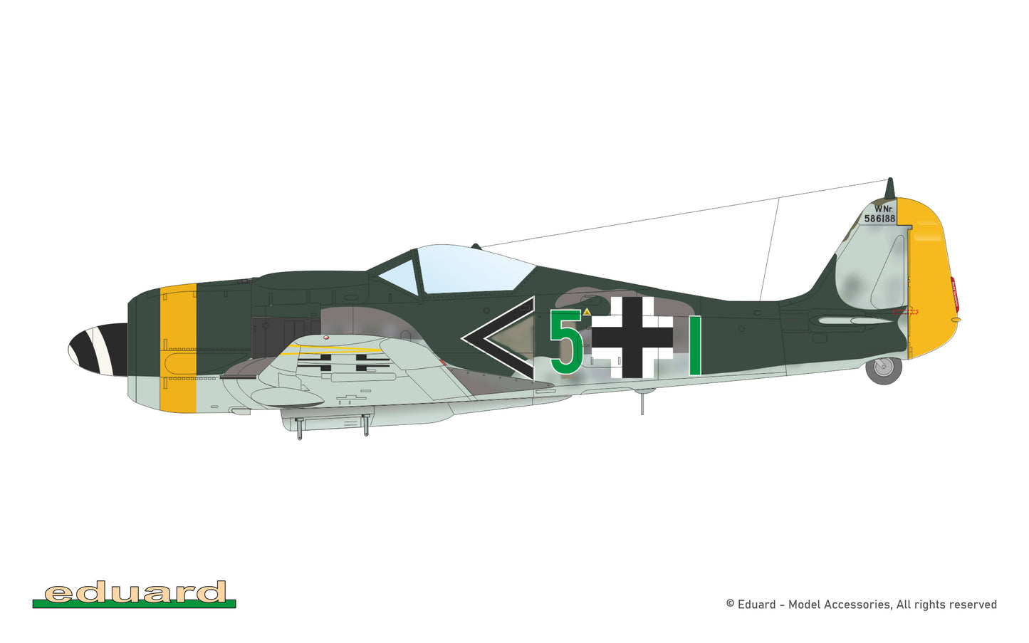 302 - Eduard - 82139 - Focke-Wulf Fw 190 F-8 - paint schemes - W.Nr. 586188, Stab III./SG 10, Hohenmauth (Vysoké Mýto), Protectorate Bohemia and Moravia, May 1945