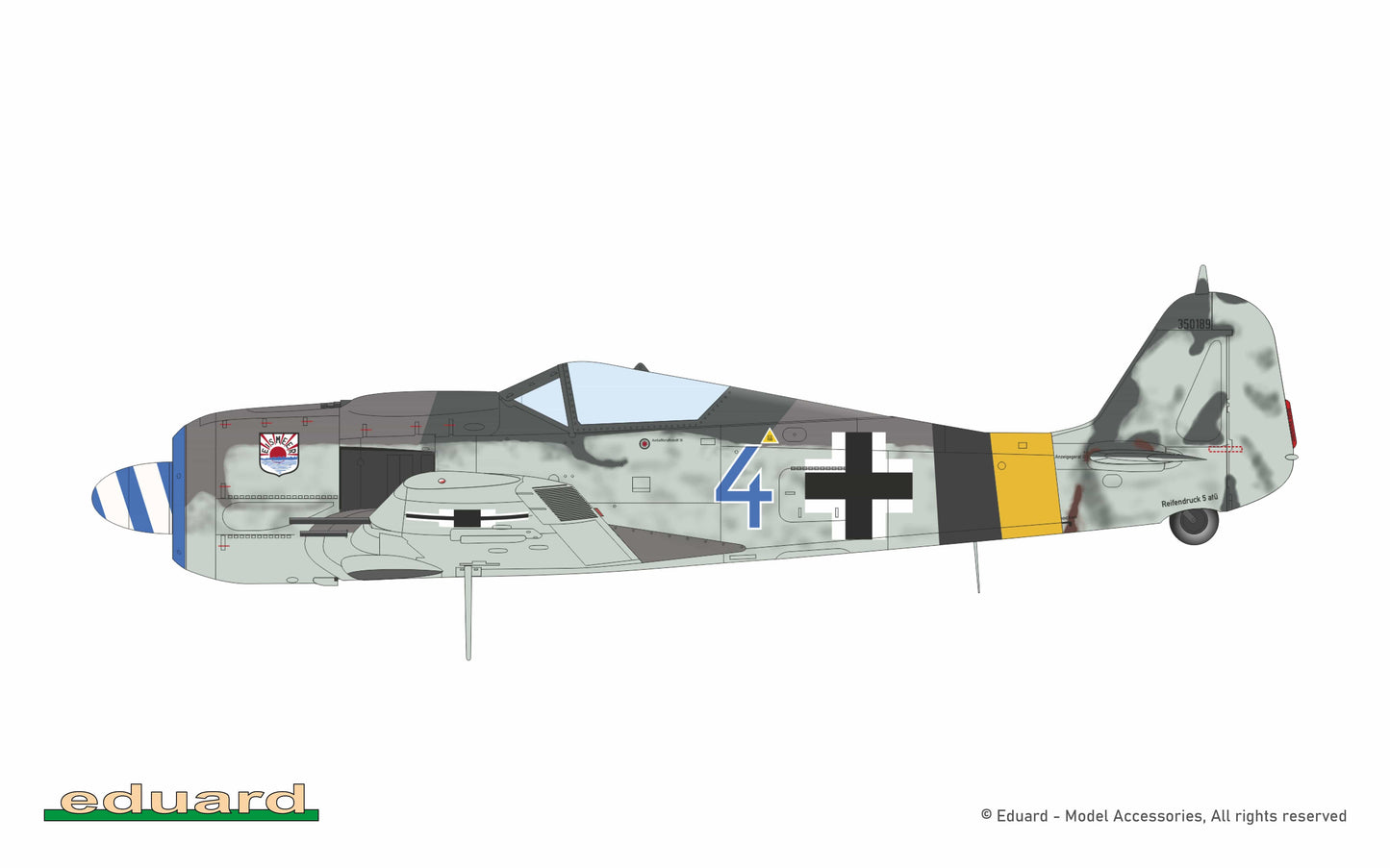 300 - Eduard - 82147 - Focke-Wulf Fw 190 A-8 - paint schemes - W.Nr. 350189, 12./JG 5, Herdla, Norway, Spring 1945