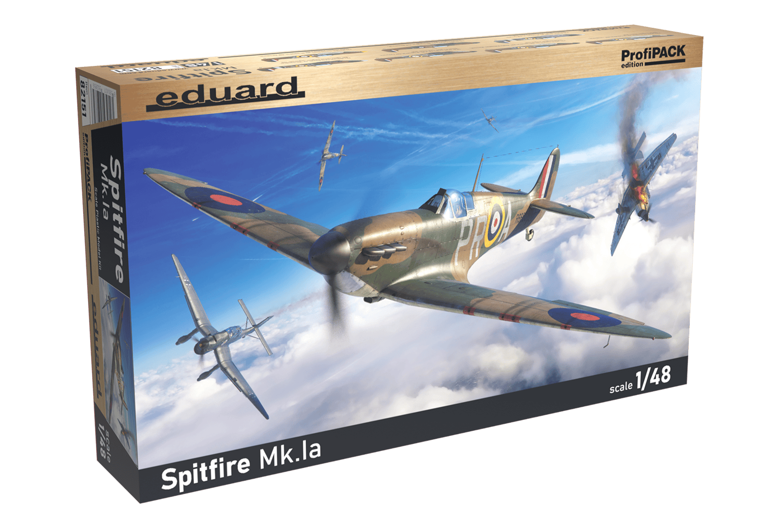 Eduard - 82151 - Supermarine Spitfire Mk Ia - box left front angle