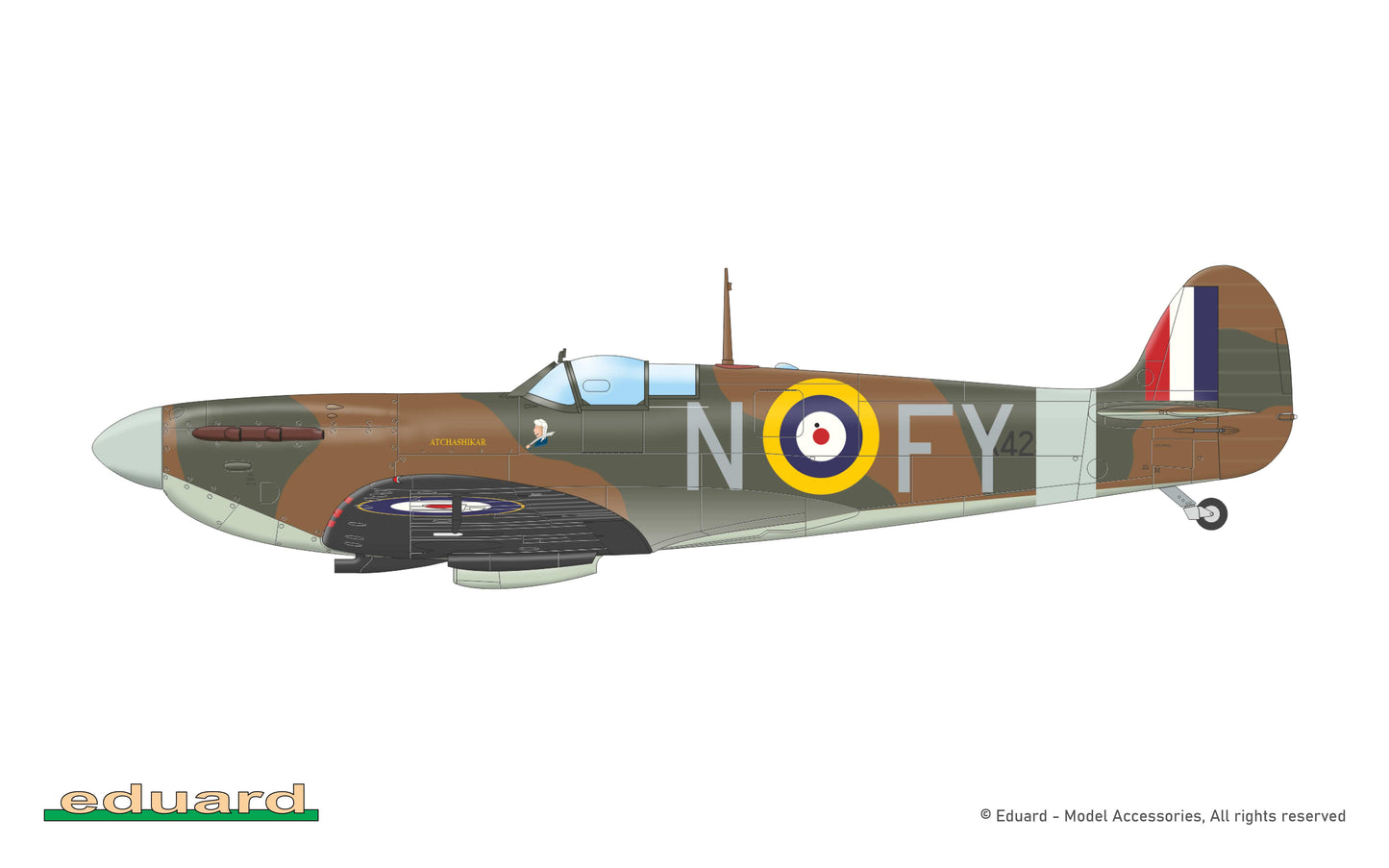 305 - Eduard - 82151 - Supermarine Spitfire Mk Ia - paint schemes - X4253, P/O Wilfrid G. Duncan Smith, No. 611 Squadron, RAF Hornchurch, United Kingdom, February 1941