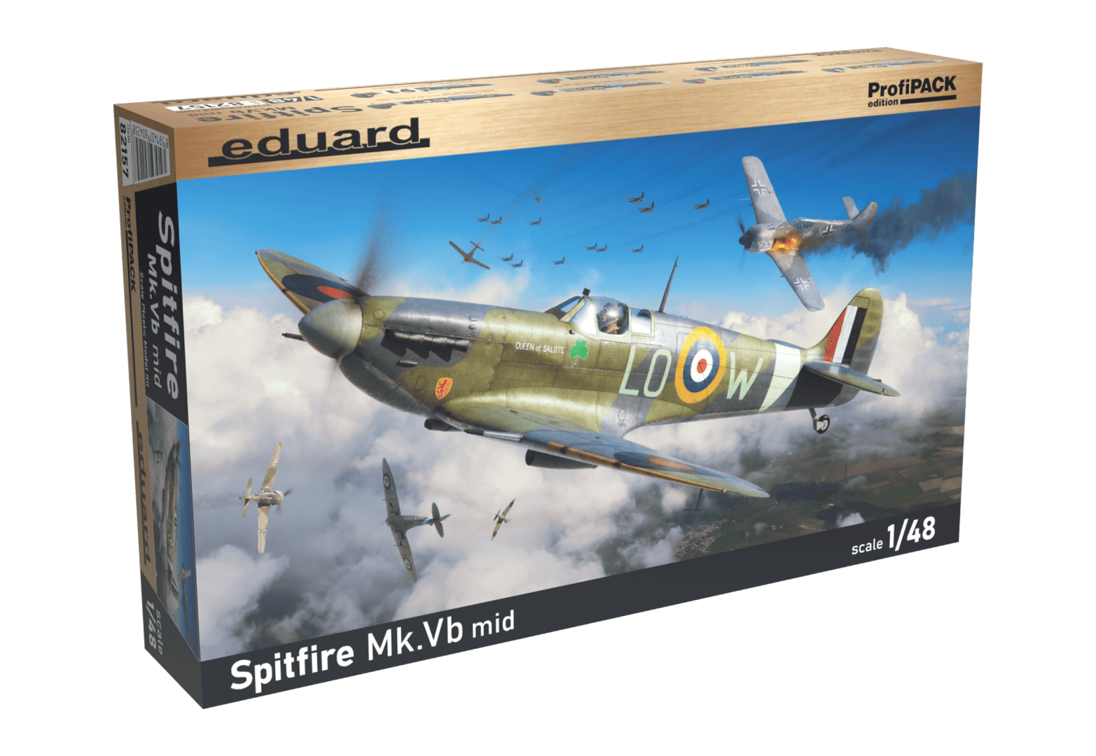 Eduard - 82157 - Supermarine Spitfire Mk Vb - box left front angle