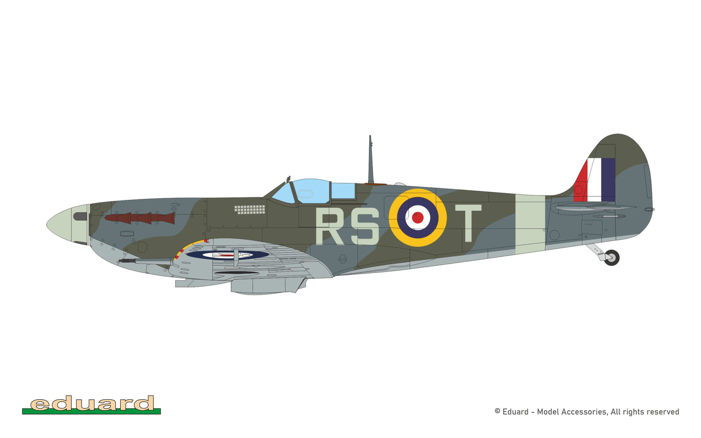 300 - Eduard - 82157 - Supermarine Spitfire Mk Vb - paint schemes - BL336, W/Cdr Robert S. Tuck, CO of Biggin Hill Wing, RAF Biggin Hill, United Kingdom, December 1941 - January 1942