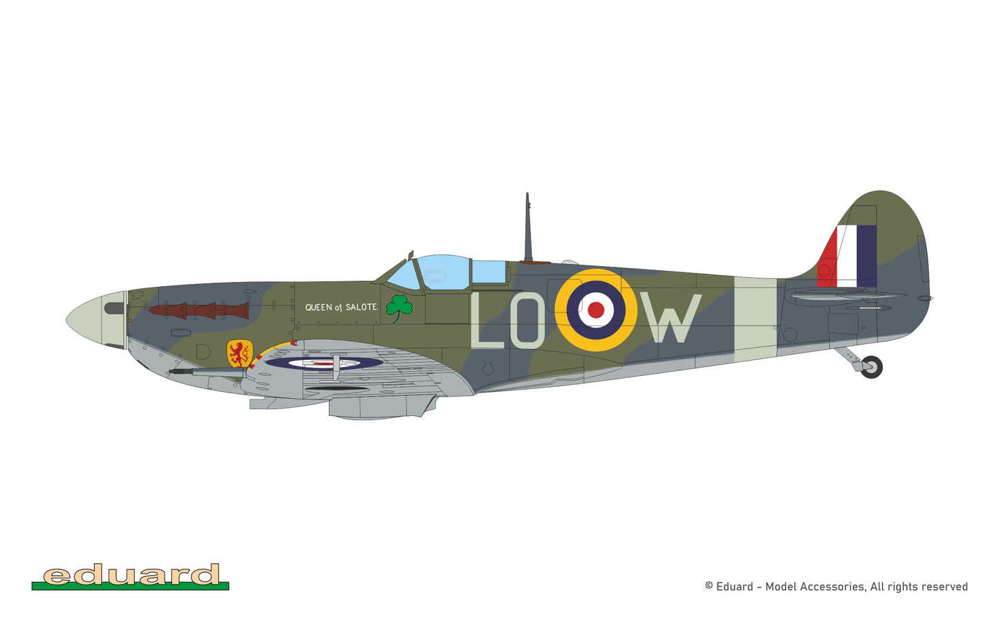301 - Eduard - 82157 - Supermarine Spitfire Mk Vb - paint schemes - BM124, S/Ldr Brendan E. F. Finucane, CO of No. 602 Squadron, RAF Kenley, United Kingdom, April 1942