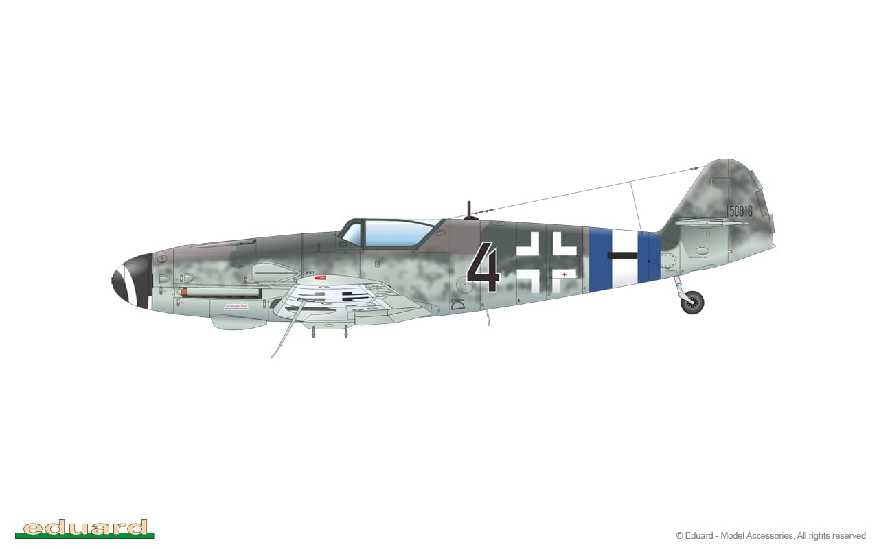 Eduard - 84174 - Messerschmitt Bf 109 G-10 (Erla) - paint schemes - WNr. 150816, JG 300, Bad Langensalza, Germany, April 1945
