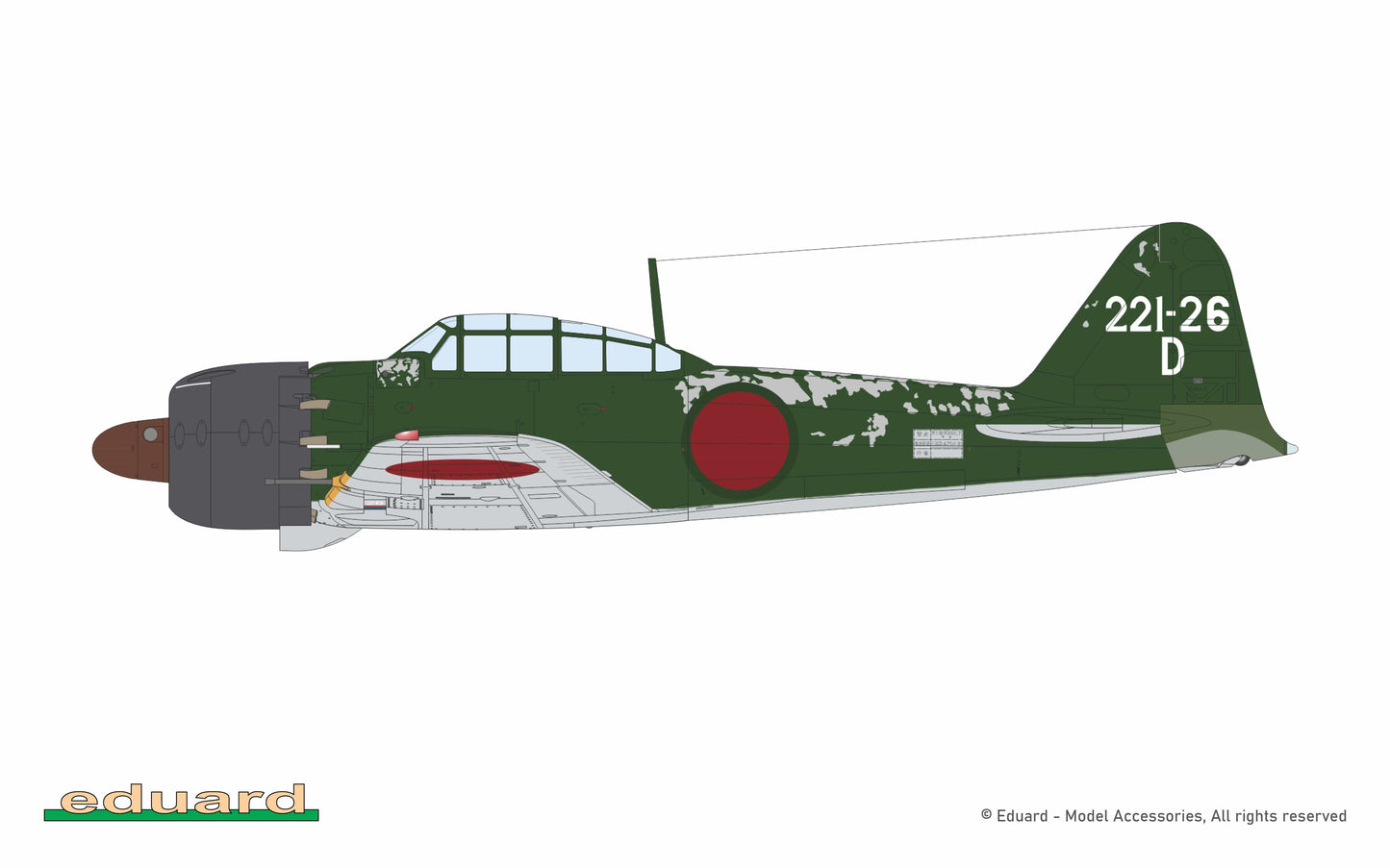 302 - Eduard - 82216 - Mitsubishi A6M5a Zero Model 52 - paint schemes - Kōkūtai 221, Hikōtai 407, Philippines, February 1945