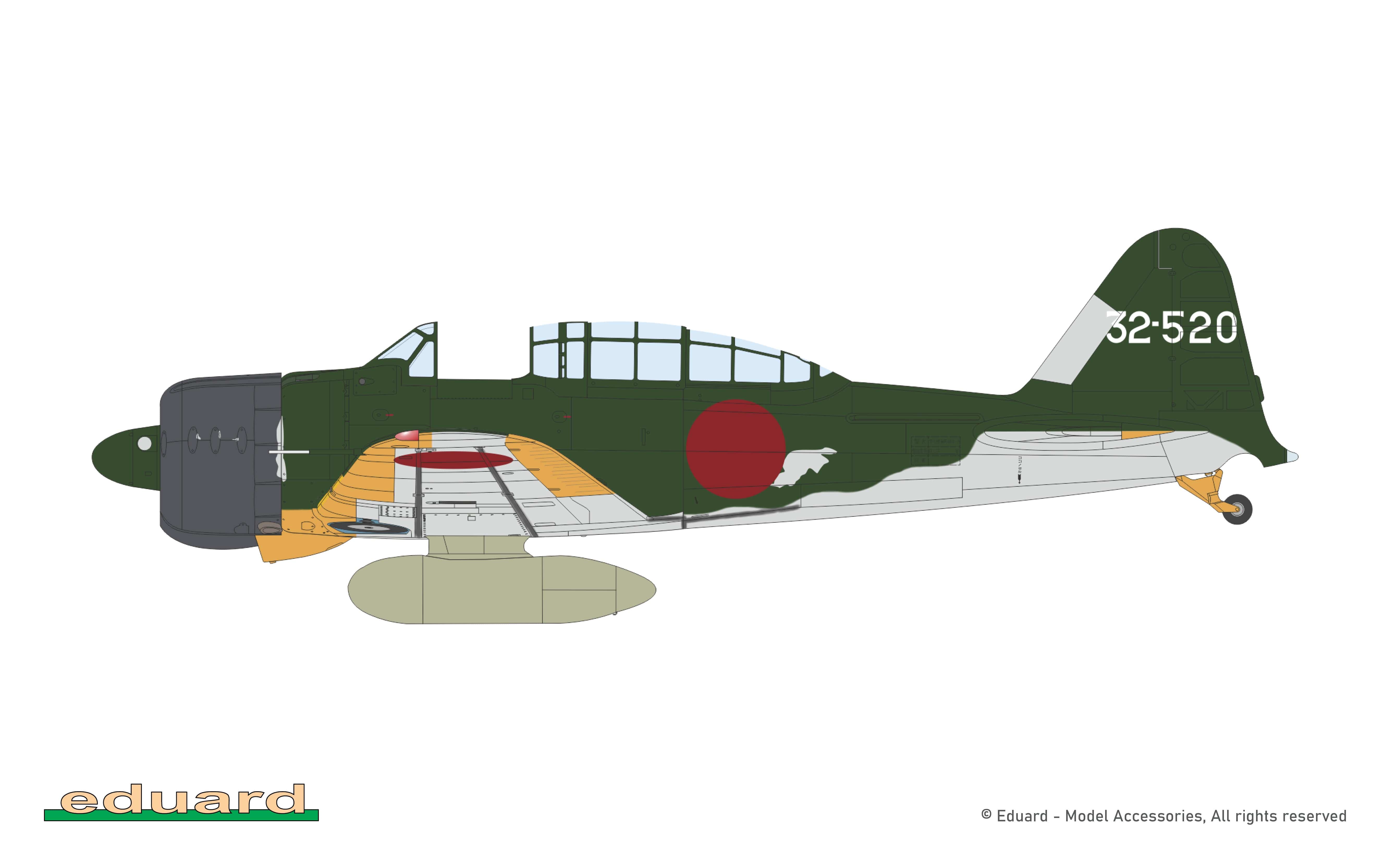 Eduard - 82218 - Mitsubishi A6M2-K Zero Model 21 - paint schemes