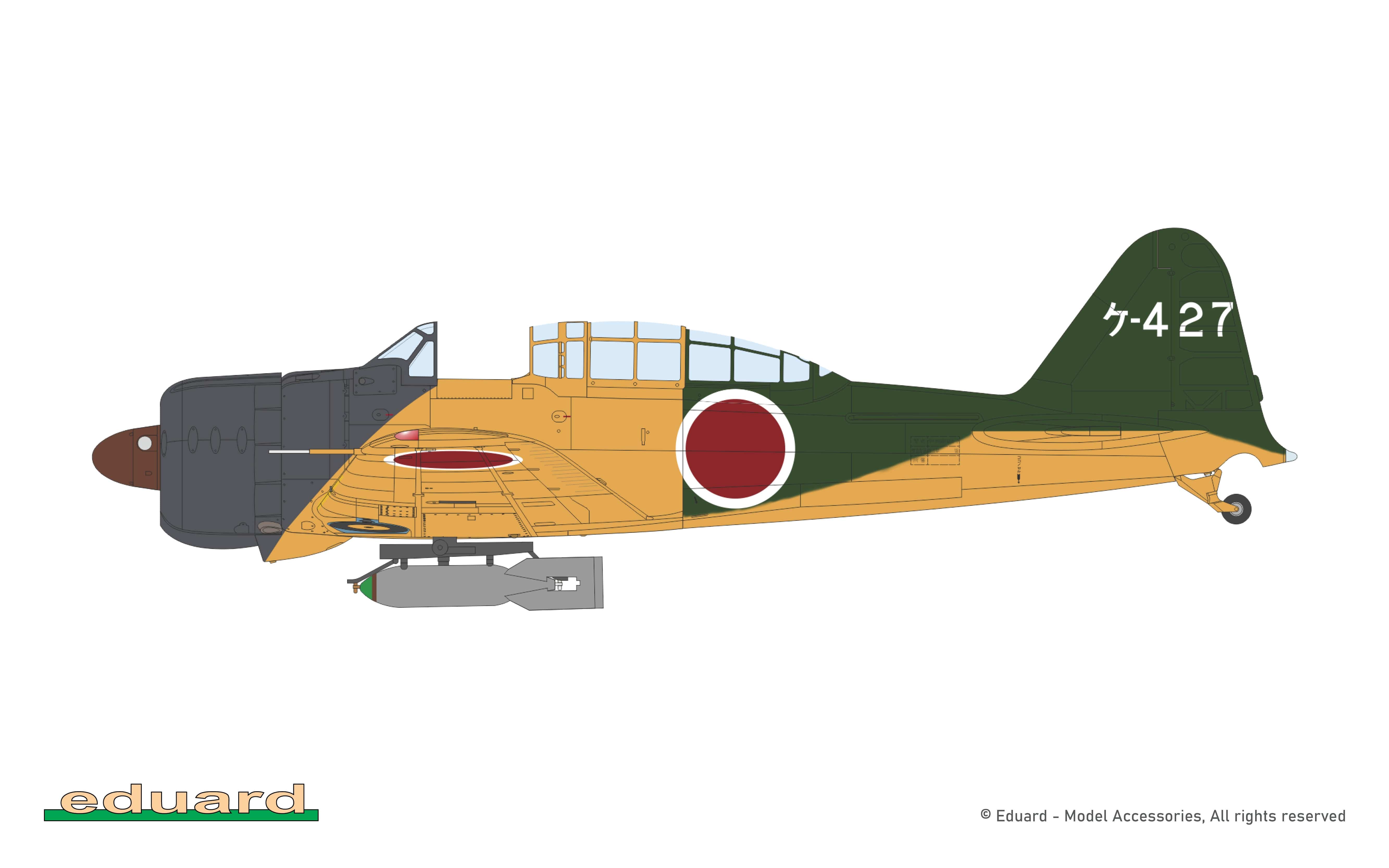 Eduard - 82218 - Mitsubishi A6M2-K Zero Model 21 - paint schemes