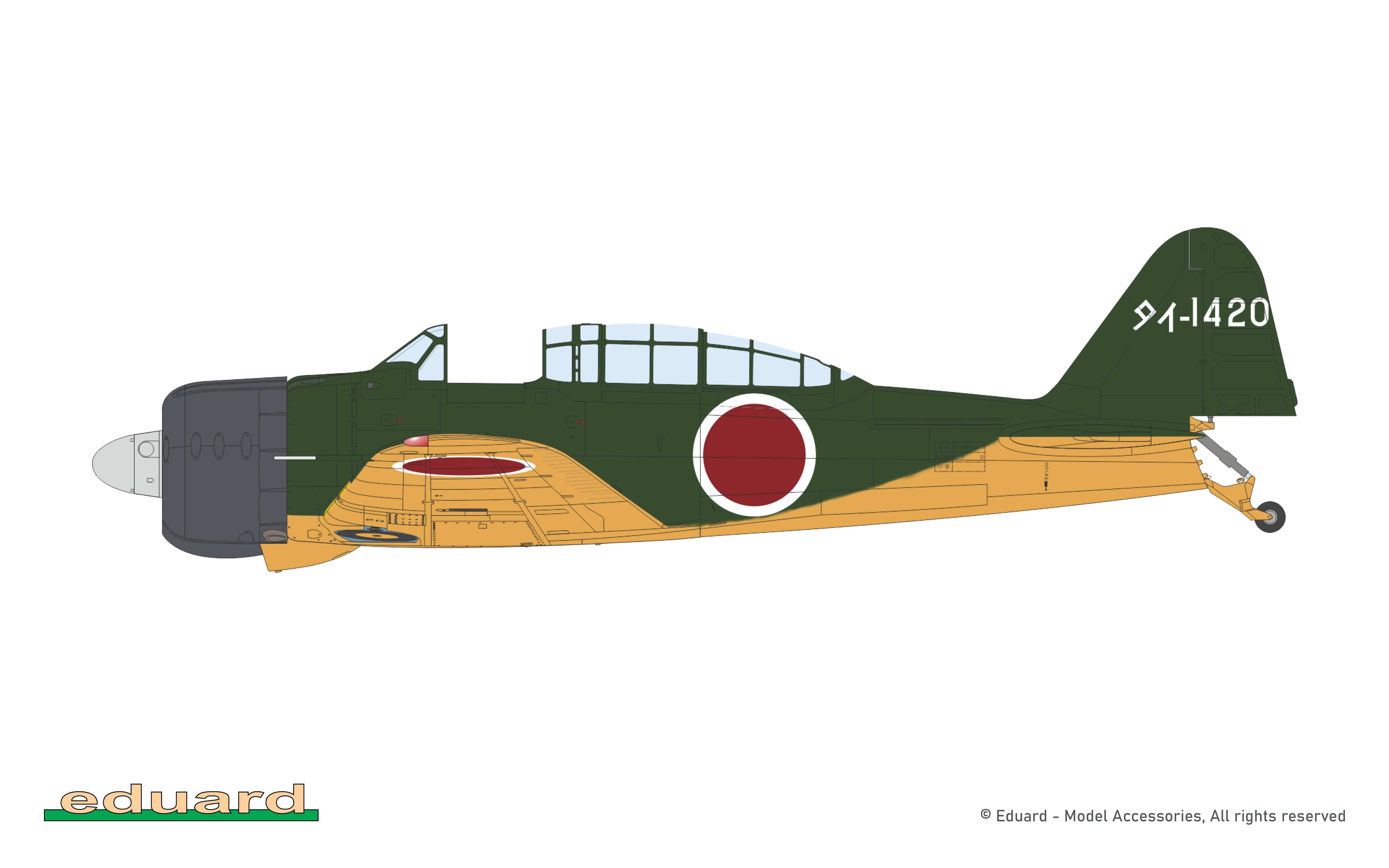 Eduard - 82218 - Mitsubishi A6M2-K Zero Model 21 - paint schemes